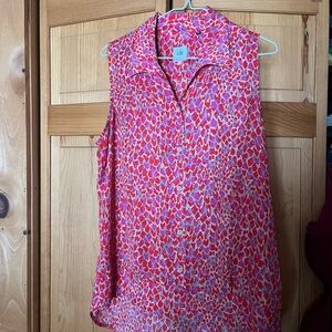 CAbi Vibrant Sleeveless Blouse